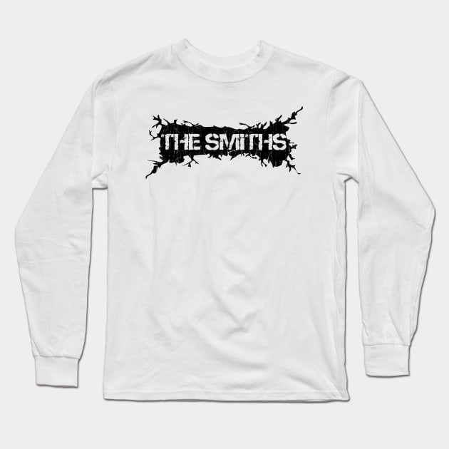 Black Distressed - Smiths Long Sleeve T-Shirt by PASAR.TEMPEL